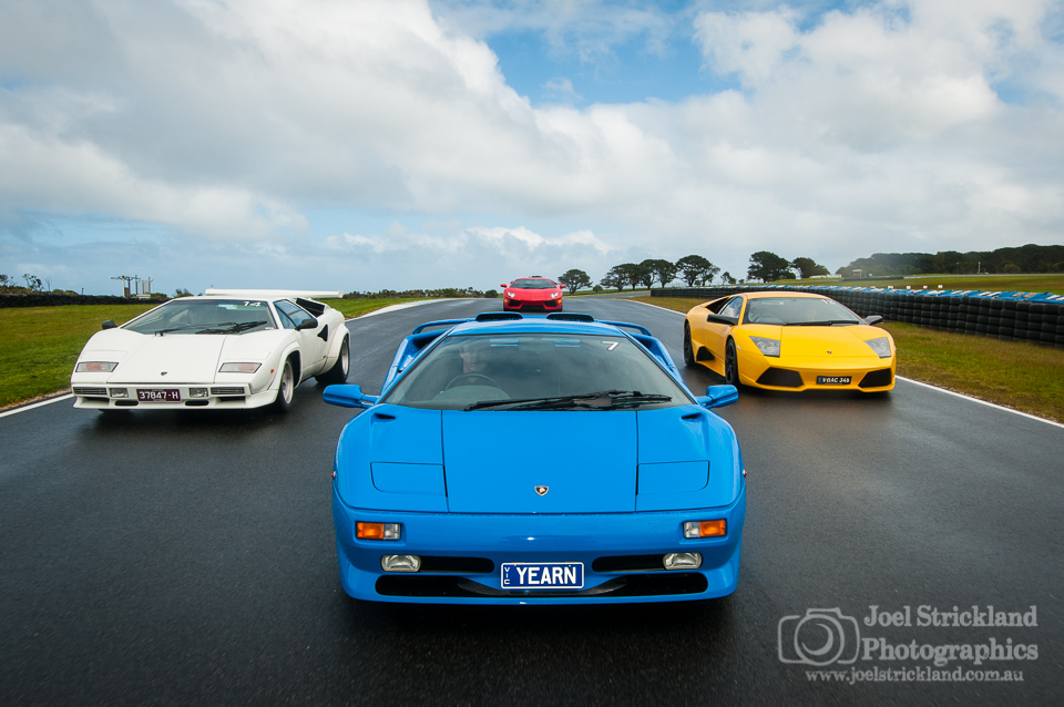 Lamborghini V12 History Group Photo Shoot